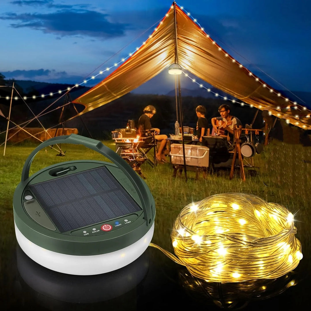 GlowTrail™ Solar Camping String Lights - Bastrova™