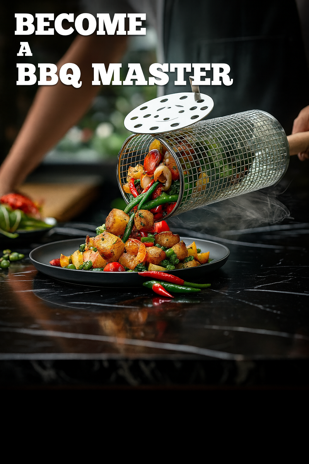 GrillOrb™ Rolling Basket Handle - Bastrova™