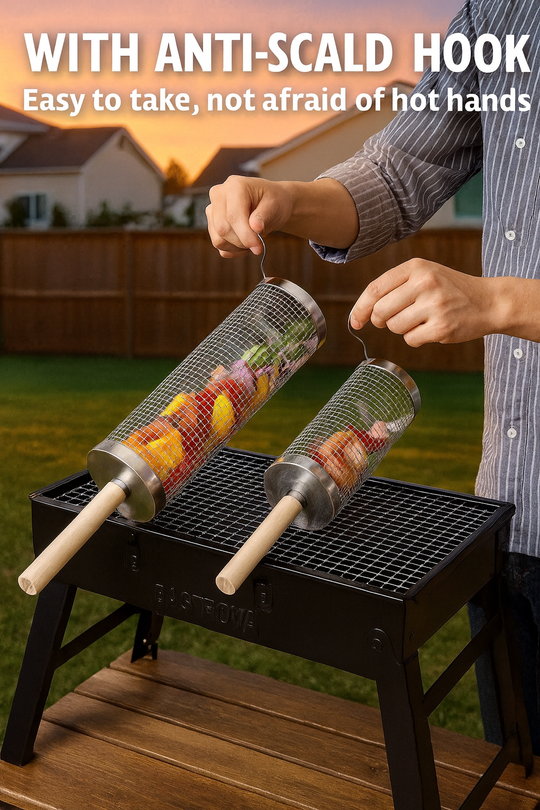 GrillOrb™ Rolling Basket Handle - Bastrova™