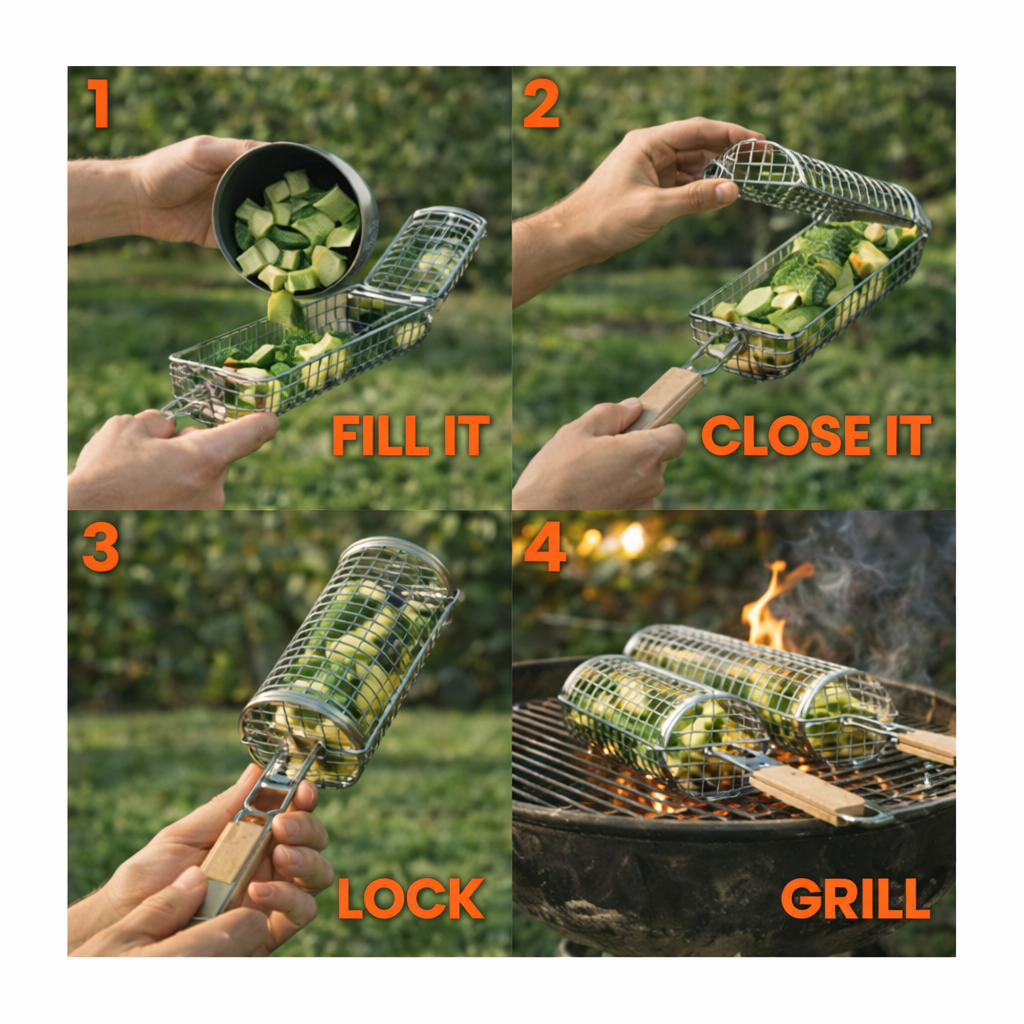 Grillorb™ Precision Rolling Basket