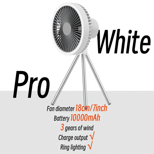 BreezeCore™ 3-in-1 Rechargeable Camping Fan