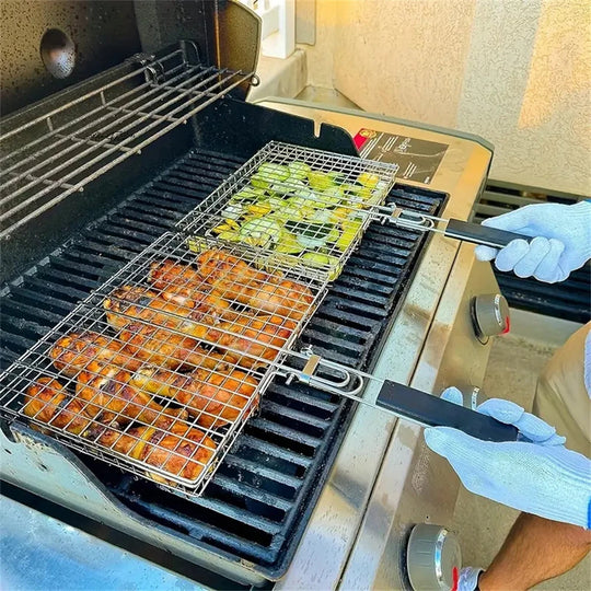 GrillMate™ Folding BBQ Basket