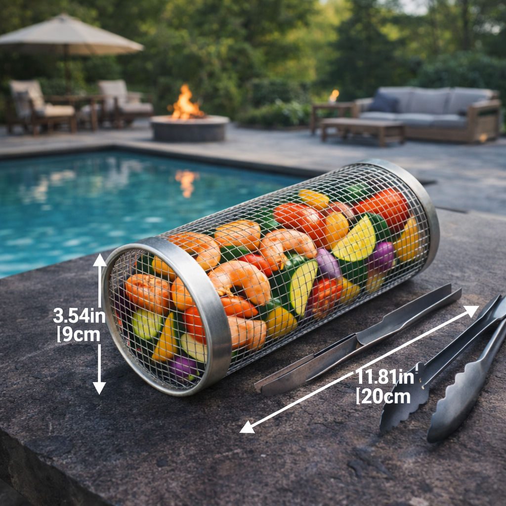 Grillorb™ Rolling Basket