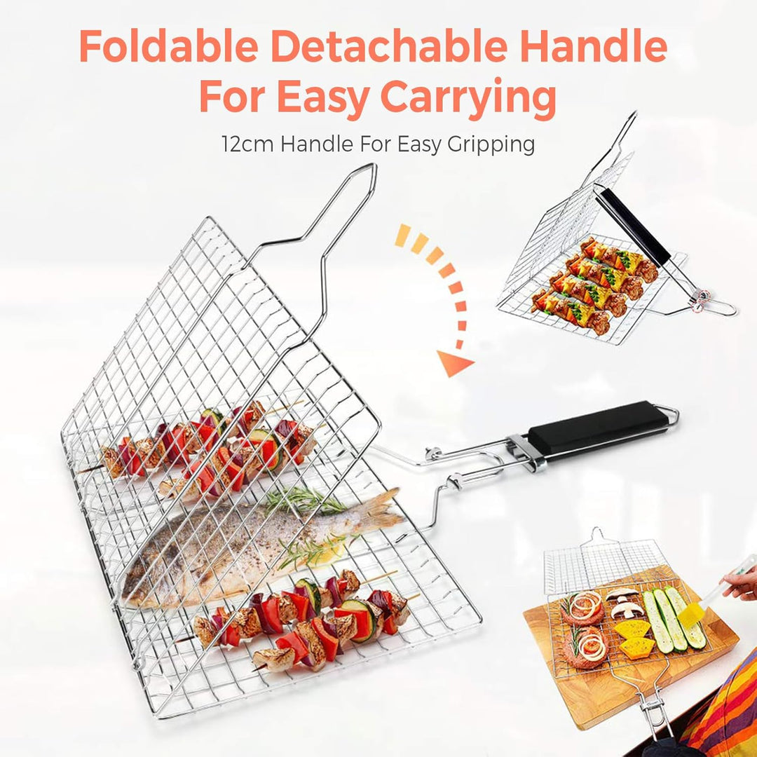 GrillMate™ Folding BBQ Basket - Bastrova™